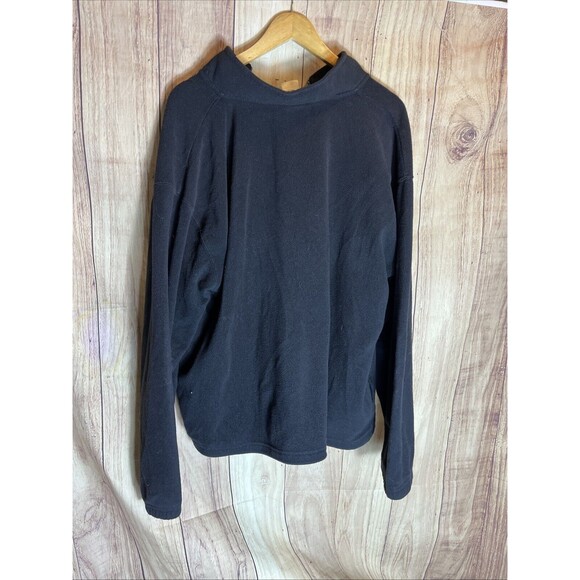 Chicago Blackhawks 1/4 Zip Fleece Pullover Mens Extra Large Black Pullover NHL - Picture 8 of 10